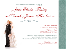 Vintage Bride and Groom Invitation