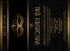 Masquerade Ball 3 Invitation