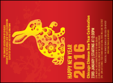 Chinese New Year Rabbit Invitation