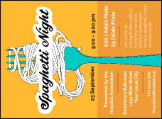 Retro Spaghetti Invitation