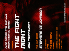 MMA The Fight Night Invitation