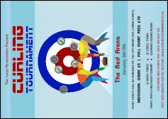 Curling Tournament Postcard