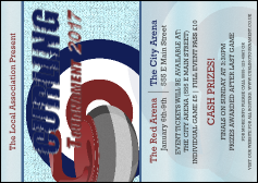 Curling Tournament 2017 Postcard