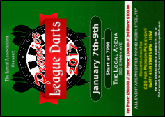 Premier League Darts 2017 Postcard