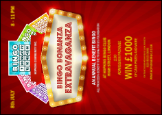 Bingo Bonanza Extravaganza Postcard