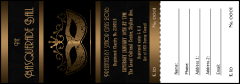 Masquerade Ball 3 Raffle Ticket