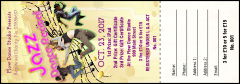 Jazz Dance Raffle Ticket