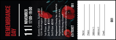 Remembrance Day Raffle Ticket