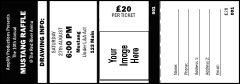 Your Image Black Raffle Ticket 0007