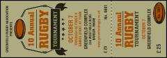 Rugby Tournament Event Ticket