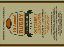 Rugby Tournament Invitation