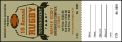 Rugby Tournament Raffle Ticket