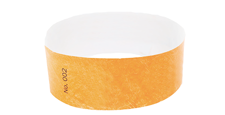Orange Standard Tyvek Wristband