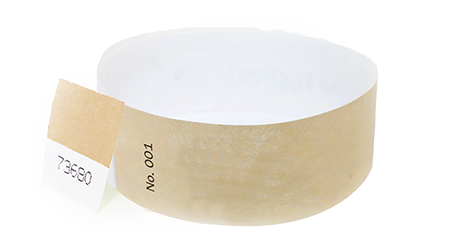 Gold Stub Tyvek Wristband