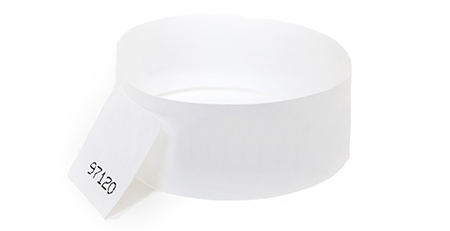 White Stub Tyvek Wristband